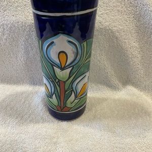 Hand painted pottery vase from Mexico